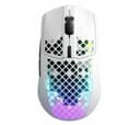 Mouse SteelSeries Aerox 3 Onyx Snow Wireless 2.4Ghz Bluetooth Ultra LightWeight Sensor TrueMove Air RGB 68g 200Hs thumbnail