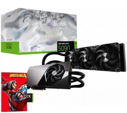 Placa de Video MSI GeForce RTX 5090 32GB GDDR7 SUPRIM LIQUID OC