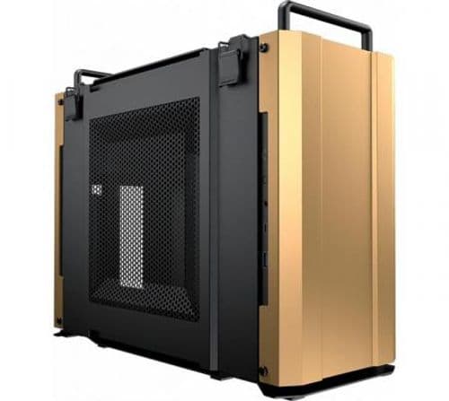 Gabinete Cougar DUST 2 Mini ITX Desert Sand USB-C Gen2 Vidrio Templado