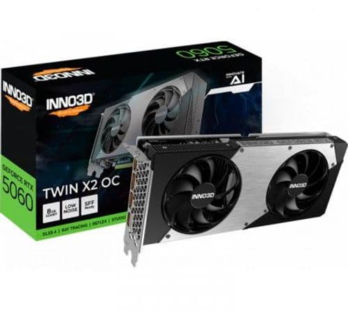Placa de Video INNO3D GeForce RTX 5060 8GB GDDR7 Twin X2 OC