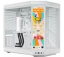 Gabinete HYTE Y70 TOUCH INFINITE Snow White Vidrio Templado Pantalla Tactil 2.5K LCD IPS 60Hz Inc. Cable Riser PCIe 4x16 USB-C 3.2 thumbnail