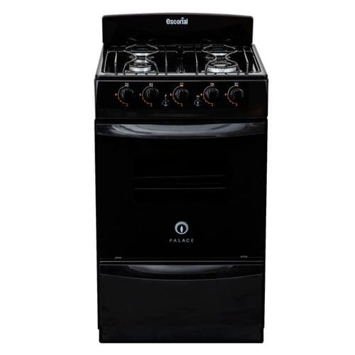 Cocina a Gas 51CM 4H Escorial PALACE GN Negra