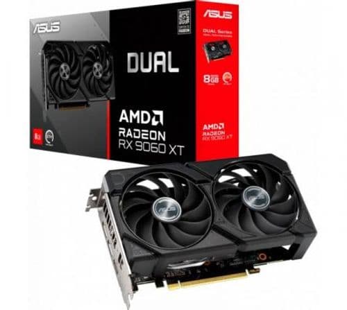 Placa de Video ASUS DUAL Radeon RX 9060 XT 8GB GDDR6 OC