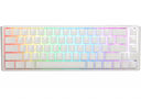 Teclado Mecanico Ducky One 3 Sf Teclas Blancasinterruptor Negro Ingles Pbt Doble Disparo Sin Costuras Estuche Superior Blanco Estuche Inferior Blanco  thumbnail