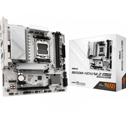 Mother Asrock B650M-HDV/M.2 WHITE AM5 DDR5