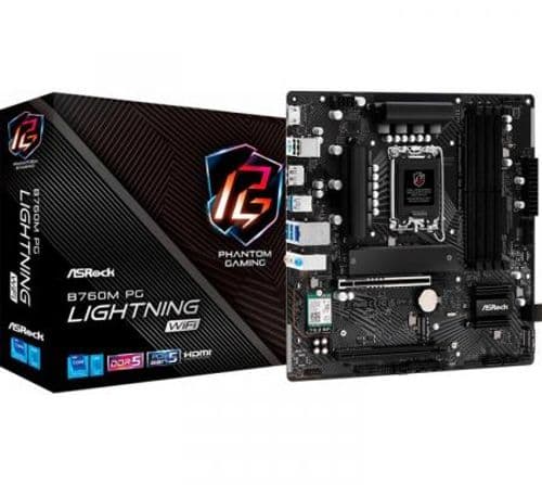 Mother Asrock B760M PG Lightning WIFI S1700 DDR5  BULK - OUTLET