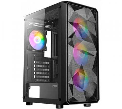 Gabinete Antec AX83 RGB ELITE Black Mesh 4x120mm RGB Fixed Fans Vidrio Templado