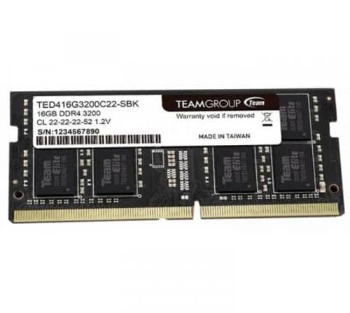 Memoria Team DDR4 16GB 3200MHz CL22 SODIMM TED416G3200C22-S01	
