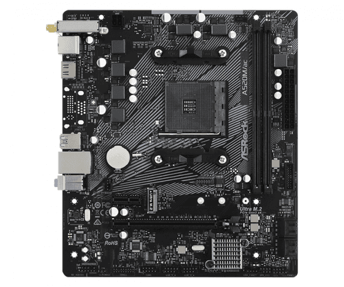 Motherboard Asrock (am4) A520m Wifi-ac+bt (bulk)