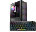 Gabinete Antec VX310 ARGB Black 4x120mm Vidrio Templado + Teclado Mecanico Corsair K70 PRO MINI SlipStream Wireless thumbnail