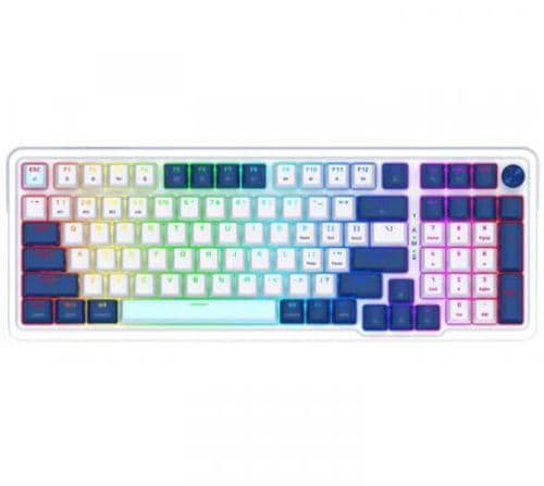 Teclado Mecanico Redragon K686 Eisa PRO Wireless 2.4GHz Bluetooth 5.0 Switch Red Linear White/Blue ESP RGB PC/MAC