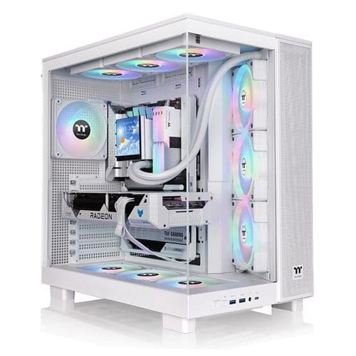 Gabinete Thermaltake View 380 Xl Tg Argb Snow Fan X4