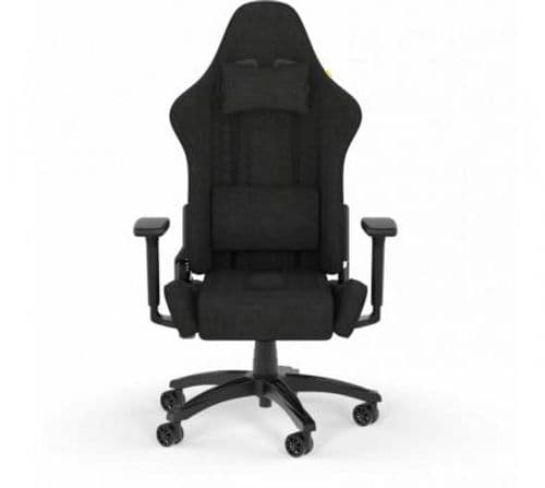 Silla Gamer Corsair TC100 Relaxed Tela Gris 2D (Peso MAX. 120kg)