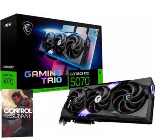 Placa de Video MSI GeForce RTX 5070 12GB GDDR7 GAMING TRIO OC