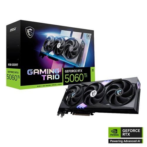 Placa De Video Geforce Rtx 5060 Ti 8gb Msi Gaming Trio Oc