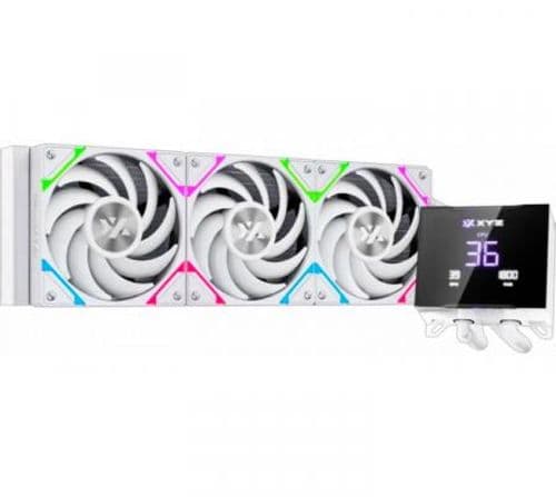 Cooler CPU XYZ HYDROTEMP AIO 360 ARGB White LCD Display Water Cooler