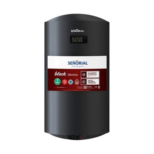Termotanque Eléctrico 80Lts Señorial TSBE-80 Family Black Colgar C/Inferior