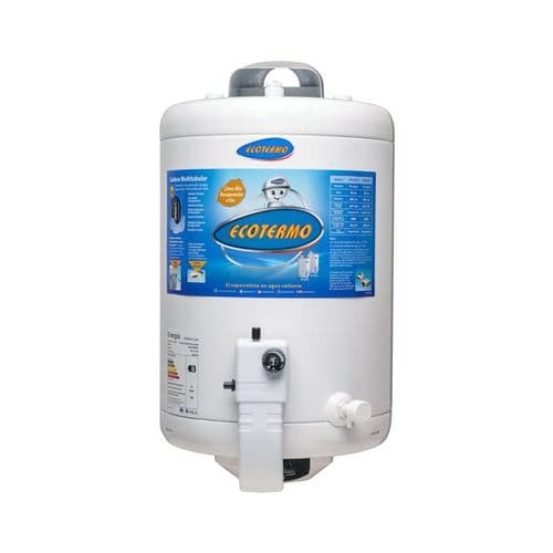 Termotanque a Gas 51Lts Ecotermo EP 53 Alta Recuperación Colgar C/Superior