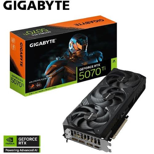 Placa De Video Geforce Rtx 5070 Ti 16gb Gigabyte Windforce Oc Sff