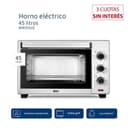 Horno Eléctrico 45Lts BGH BHE45S22 Grill + Convección Silver thumbnail