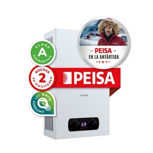 Calefón 14Lts Peisa 14 TN PW-14NN Tiraje Natural Blanco