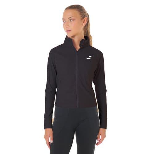 Campera Babolat Mujer Full Zip Drive Negra