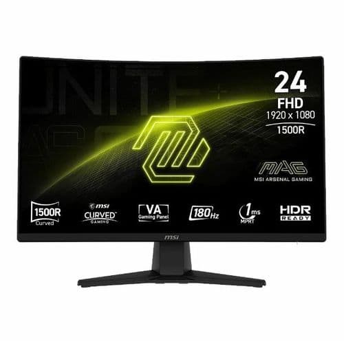 Monitor Gamer Curvo 24" Msi Mag 242c Va Fhd 180hz 1ms Hdmi Dp