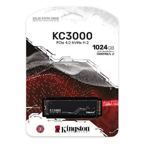 Hd Ssd 1tb Kingston Kc3000s M.2 Nvme Gen4 7000mb/s 2280