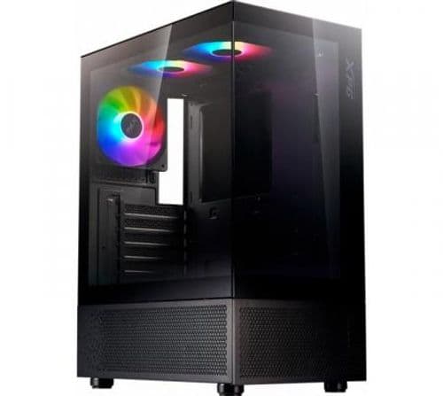 Gabinete XPG Invader X Mini Black 5x120mm ARGB Fan Vidrio Templado