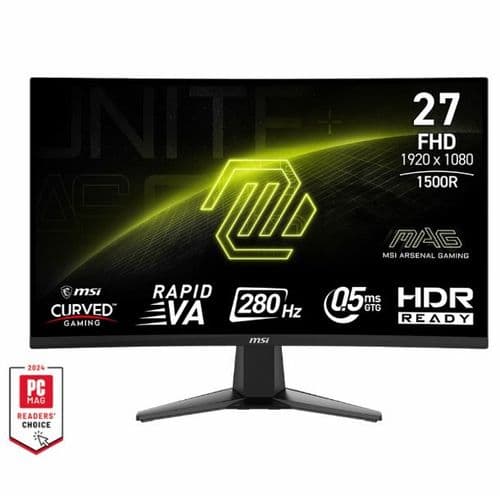 Monitor Gamer Curvo 27" Msi Mag 276cxf Rva Fhd 280hz 0.05ms Hdmi Dp