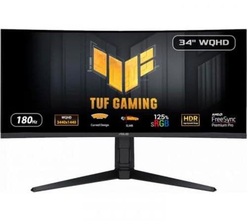 Monitor Gamer ASUS TUF VG34VQL3A-J 34" Curvo 1500R WQHD VA 180Hz AMD Freesync Premium Pro