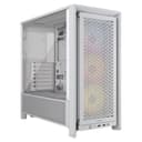 Gabinete Corsair Frame 4000d Rs Vidrio Fan Argb X3 Blanco thumbnail