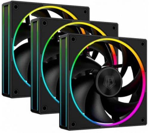 Cooler Fan ID-Cooling 120mm AF-127-ARGB-K TRIO Black Pack x3