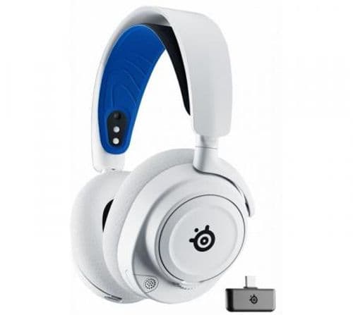 Auriculares SteelSeries Arctis Nova 7P Wireless 2.4Ghz Bluetooth White USB-C 38Hs PS/PC/MAC/Switch