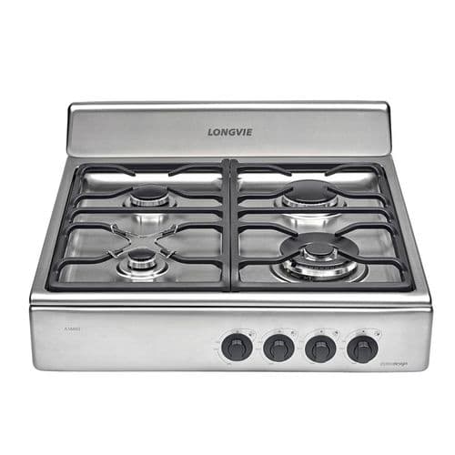 Anafe Gas 60cm 4H Longvie A16601X Inox