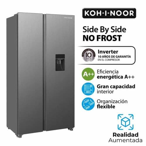 Heladera Side By Side KOH-I-NOOR KHSA47NI/9 433Lts No Frost Inverter Inox