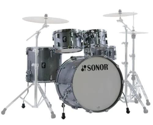 Batería Sonor Aq2stagetqz 5 Cuerpos Titanium Quartz Bombo 22