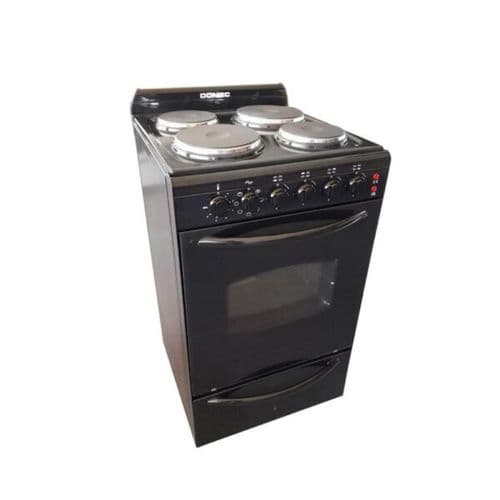 Cocina Eléctrica 56CM 4H Domec CEN2G Tipo Gastronómico Negra