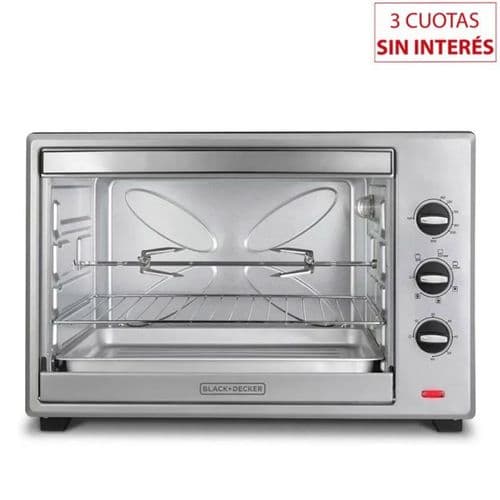 Horno Eléctrico 67Lt Black & Decker TO7000-AR C/Spiedo Inox