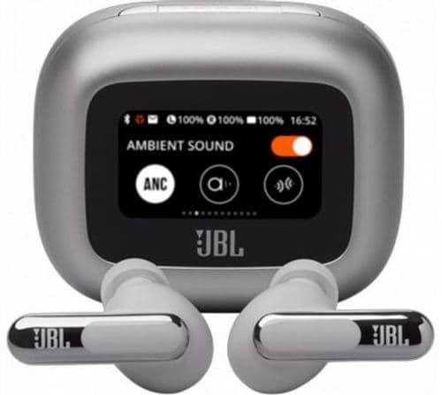 Auriculares JBL Live Beam 3 Wireless Bluetooth 5.3 48Hs Silver