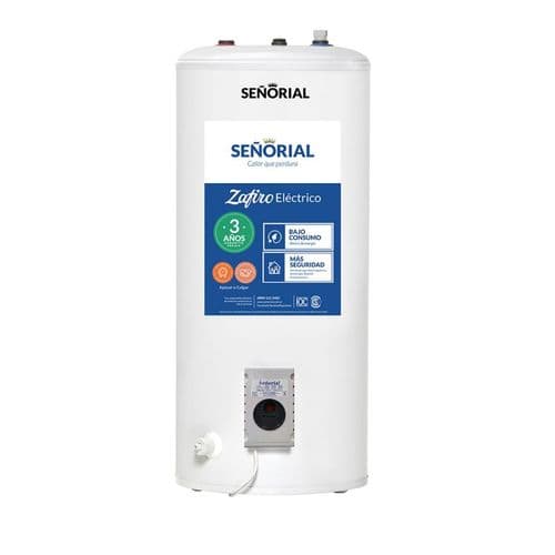 Termotanque Eléctrico 80Lts Señorial TESZ-95 Pie-Colgar C/Superior