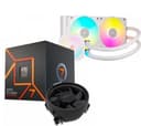 Procesador AMD Ryzen 7 7700 5.3GHz Turbo + Corsair ICUE TITAN LINK 240 RX RGB White Water Cooler thumbnail