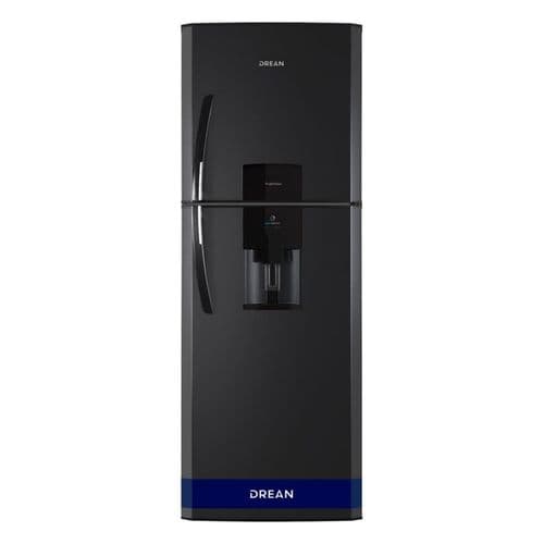 Heladera C/Freezer Cíclica 392Lts Drean HDR400F11N C/Dispenser Black Steel