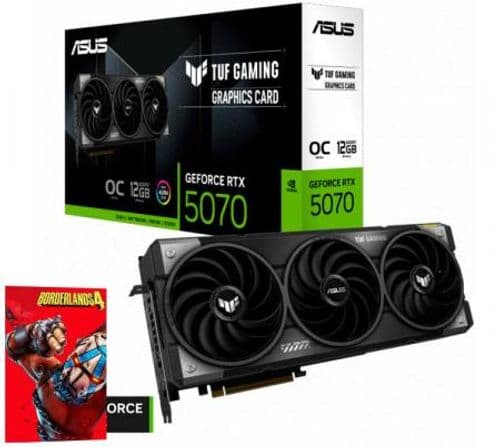 Placa de Video ASUS TUF GeForce RTX 5070 12GB GDDR7 Gaming OC