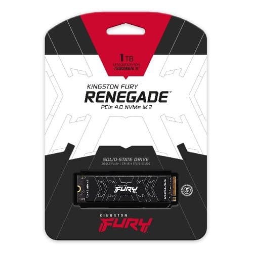 Hd Ssd 1tb Kingston Fury Renegade M.2 Nvme Gen4 7300mb/s 2280