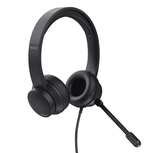 Auriculares Trust Ayda 3.5mm Ajustables Con Micrófono Negro