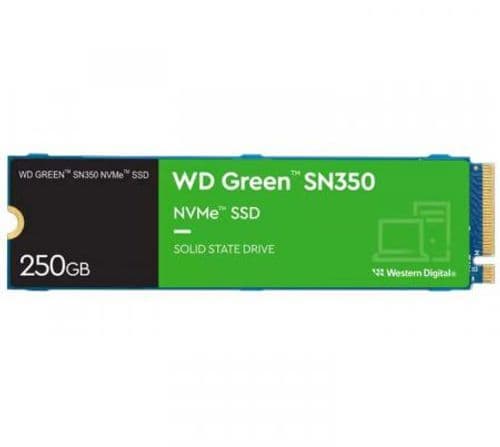 Disco Solido SSD M.2 WD 250GB Green SN350 2400MB/s NVMe Gen3 x4