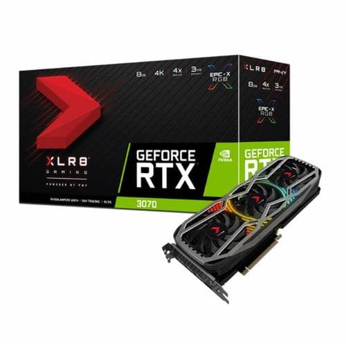 Placa de Video Pny XLR8 EPIC-X Rtx 3070 8gb GDDR6X RGB