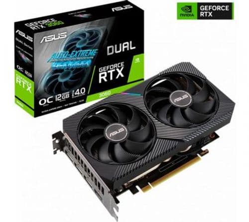 Placa de Video ASUS Dual GeForce RTX 3060 12GB GDDR6 OC V2