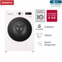 Lavarropas Automático LG WM80GWVFS6 8Kg 1160RPM Inverter Direct Drive Blanco thumbnail